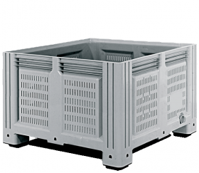 Пластиковый контейнер iBox 1200х800 (перфорированный, на колесах)
